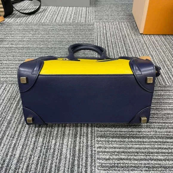 Celine Multicolor Suede And Leather Micro Luggage Tote - Picture 10 of 16